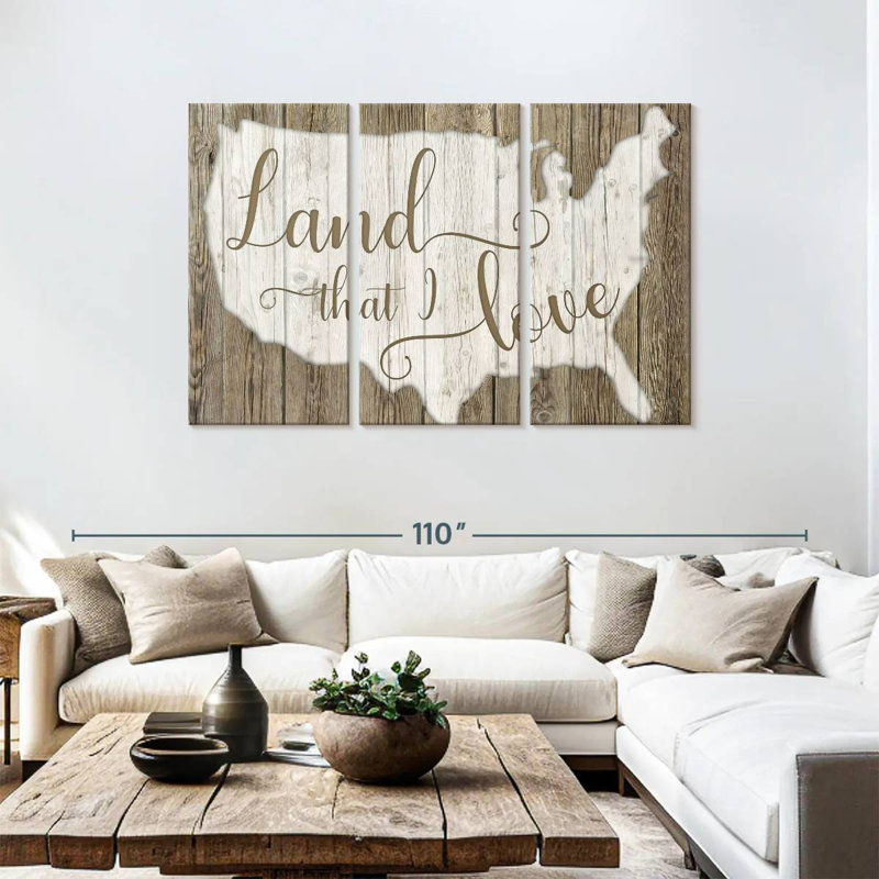 Land That I Love, 48" H x 74" W