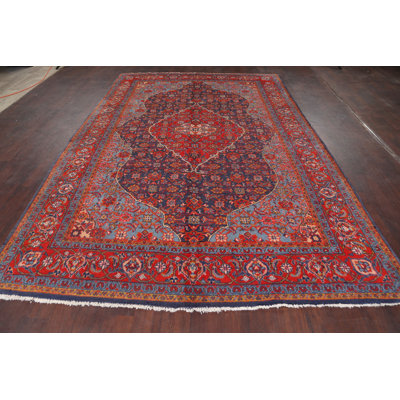 One-of-a-Kind 7'1" X 10'10" 1980s Wool Area Rug in