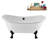 59" Streamline Clawfoot Tub,Tray,Drain, Clawfeet-101628974-102220282