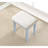 Blue Makeup Vanity Table And Seat - 3 Storage Compartments, Adjustable Mirror, Wood Alluring Stool With Drawers Mirror-958467032