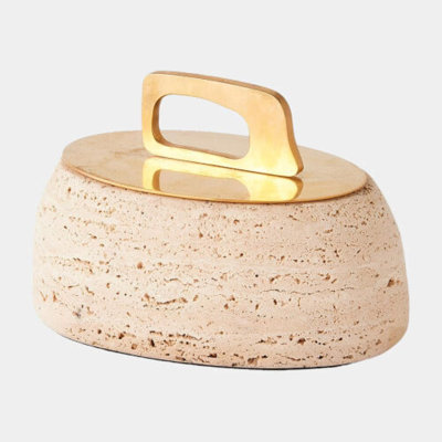Bocal Travertine Decorative Bowl