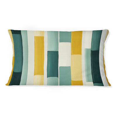 Coussin décoratif rayé Jungle