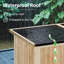 Rangement extérieur en bois, remise à outils de jardin avec serrure et portes doubles