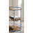 Round End Table with Three Shelves
