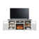 Rymann Farmhouse Fireplace TV Stand with Timer, Wood TV Console for TVs up to 78" with 23" Electric Fireplace Included