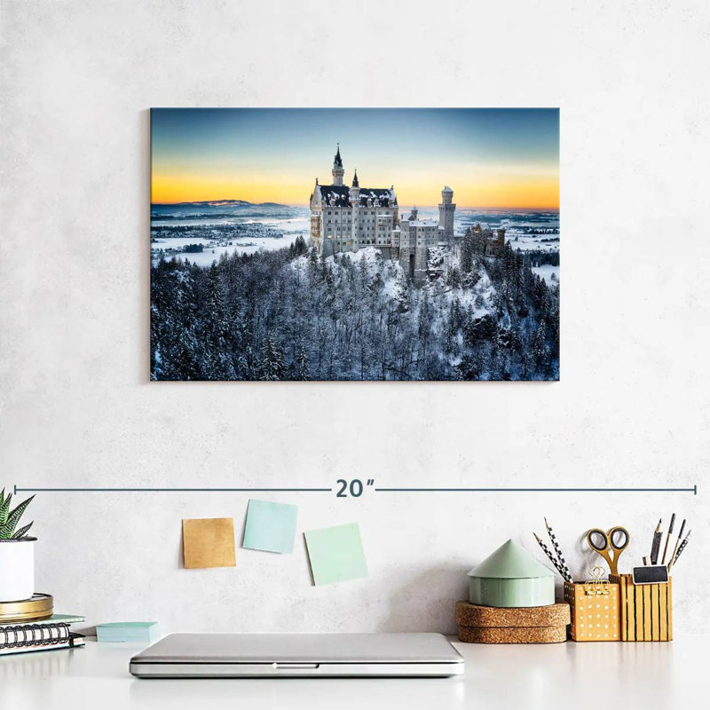 Lilie Winter Neuschwanstein Castle, H 8 po x l 12 po