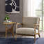 Chaise d'appoint rembourrée Marchese Lawrence Mid-Century-131994271-131994282