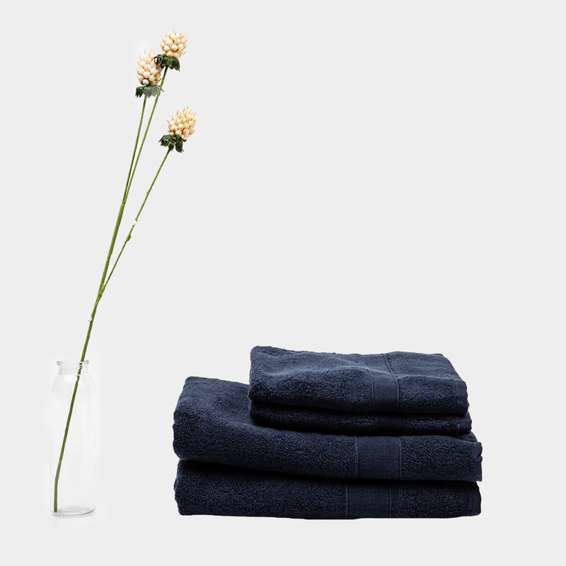 Cotton Hand Towels, Navy