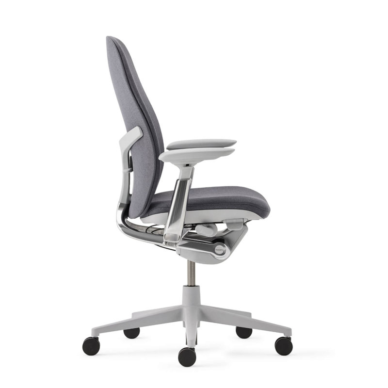 Haworth Zody Upholstered Office Chair - Standard Posture with Lumbar Support, Steel