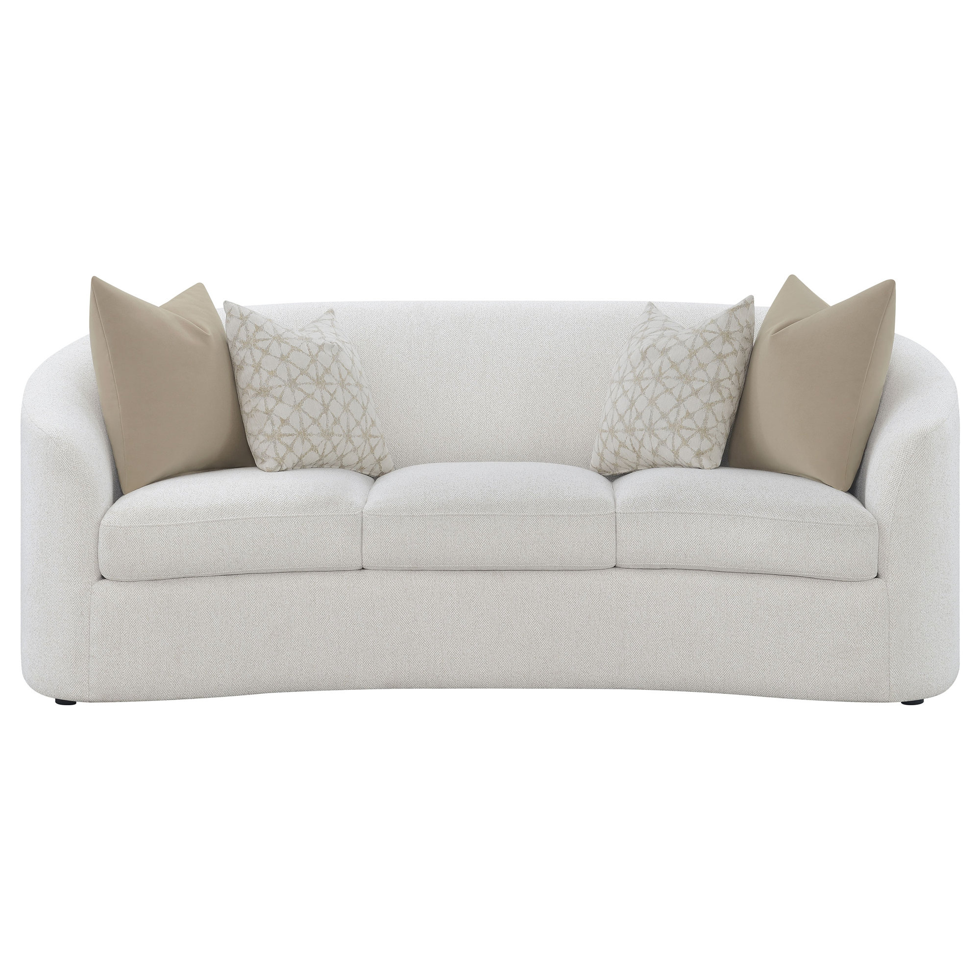 Wayfair Ashleen Round Arm Curved Sofa - Thumbnail 2