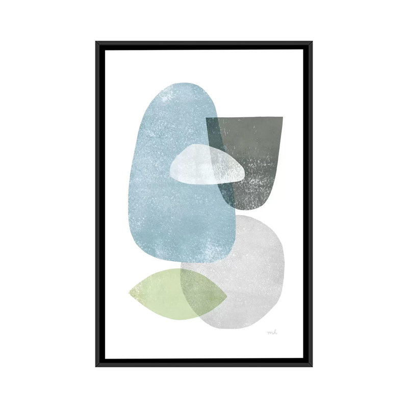 «Whispers IV», impression sur toile, H 26 po x l 18 po x P 1,5 po, Toile avec cadre noir, Pas de tapis