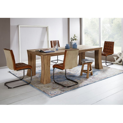 Bassano Teak Solid Wood Dining Table