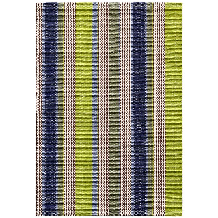 Sage Green Dash Stripe 2-Piece Dish Drying Mat & Rack Set