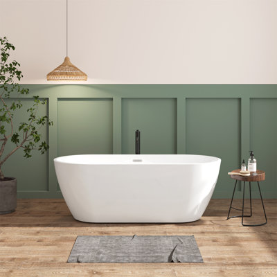 67'' x 29.5'' Freestanding Acrylic Bathtub