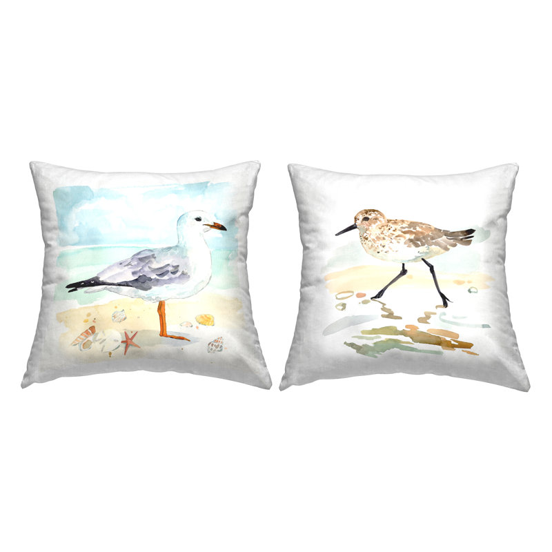 Coussin Seagull And Sandpiper