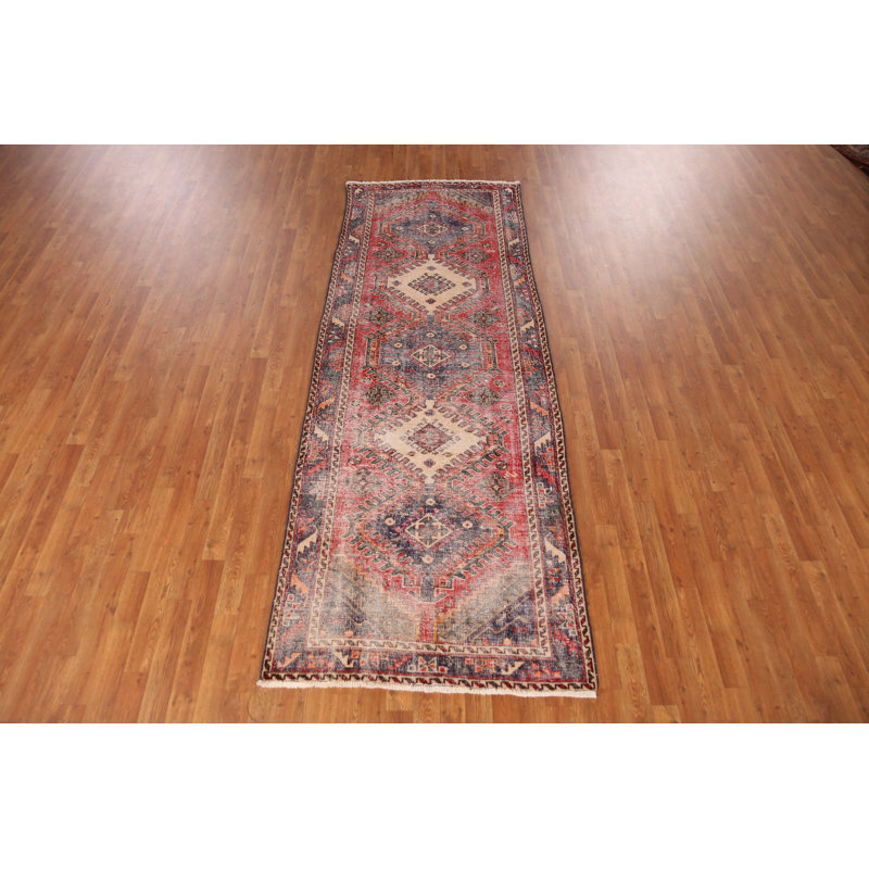 Tapis de couloir géométrique traditionnel 3 x 10