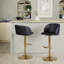 Tabourets de bar réglables Terrance avec repose-pieds arrondi en T-109972587-109972591