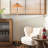 Kisean 68'' Natural Rattan Wicker, 2-Light Floor Lamp with Marble Base