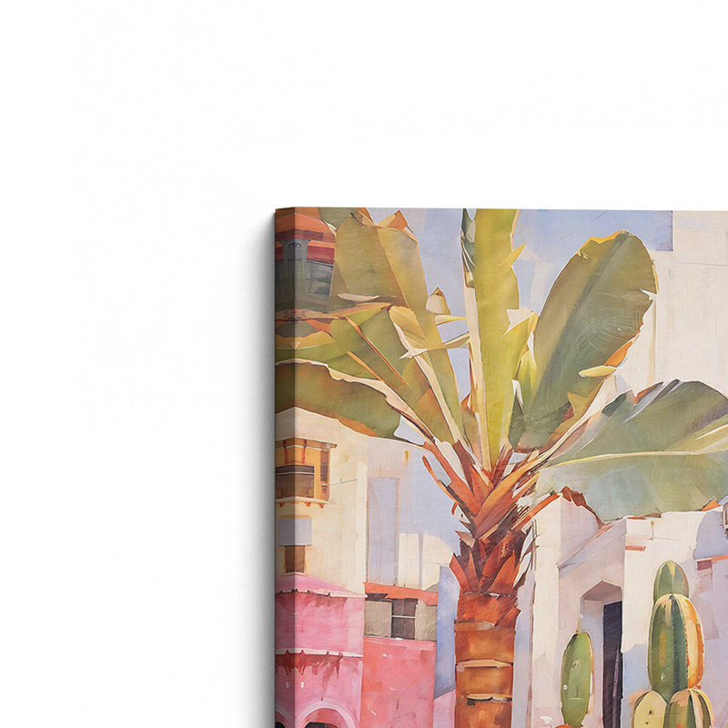 Cactus Court Glow I, H 18 po x l 12 po, Toile tendue, Ne s’applique pas