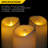Flickering LED Candles, Lifelike Swinging Flame Battery Powered Realistic Flameless LED Candle - Warm White