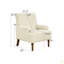 Chaise d'appoint moderne avec velours côtelé moelleux et silhouette intemporelle-688821717