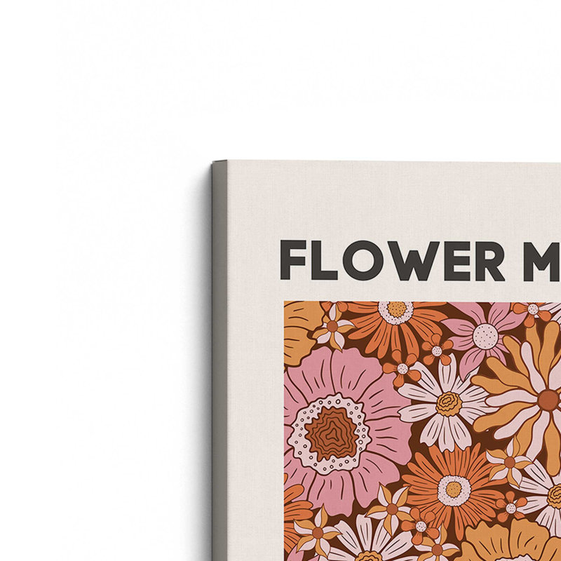 «Retro Flower Markets I», ensemble de 2 impressions sur toile, Toile tendue, Ne s’applique pas, H 31 po x l 48 po