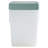 Wham Clip 5x 13.2L Square Plastic Storage Boxes with Secure Clip Lock Lids. L:39.5 x W:39.5 x H:12cm Clear/Green Milieu/Stone-107097833