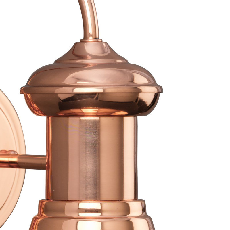 Zelie Aluminum Wall Light, 9.75" H x 8" W x 9.75" D, Copper