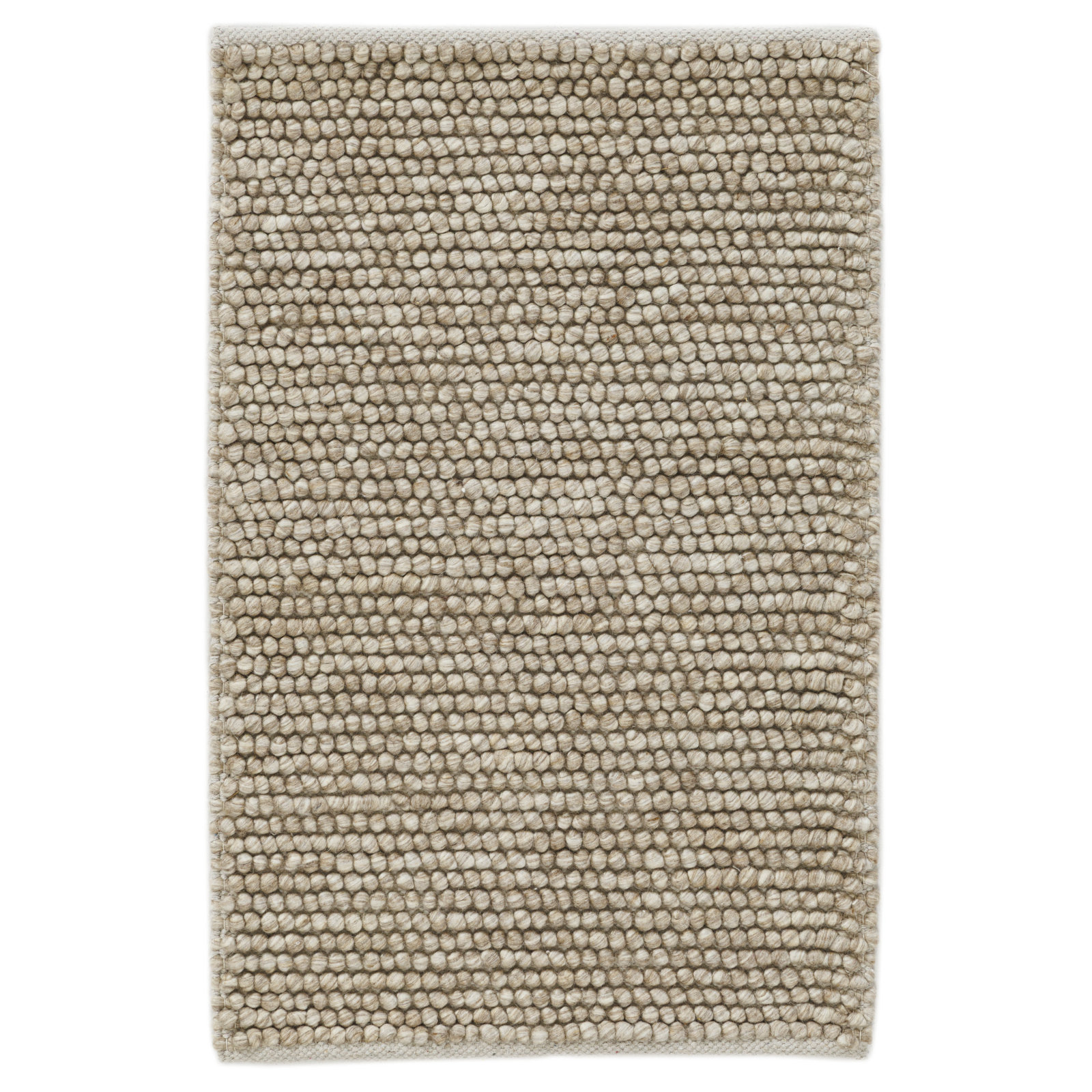 Elida Handwoven Flatweave Wool Area Rug, Rectangle 2' x 3', Brown