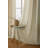 Draycott Light Filtering Linen Textured Polyester Semi-Sheer Grommet Curtain Pair-622967923-622967885