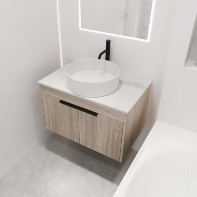 Ensemble de meuble-lavabo mural
