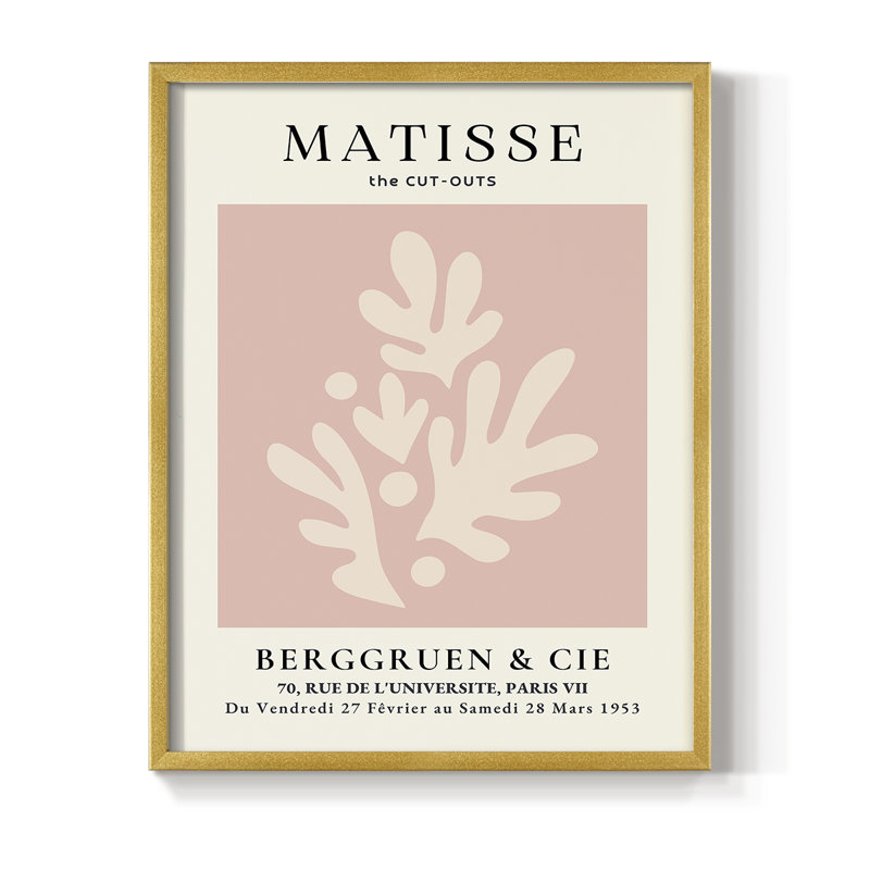 Matisse CLII, reproduction encadrée - bois massif, H 20 po x l 16 po