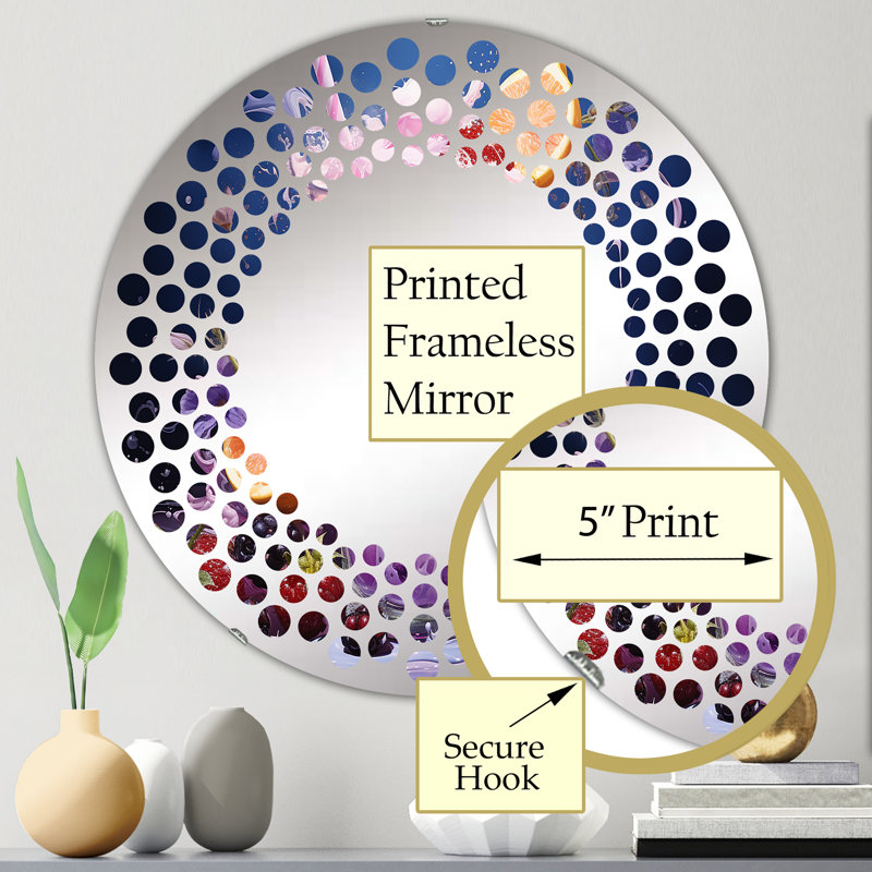 Potwin Circle Wall Mirror, 23.6" x 23.6"