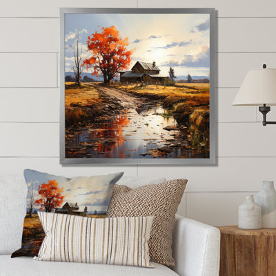 Barns Autumn Horizons I sur impression sur toile