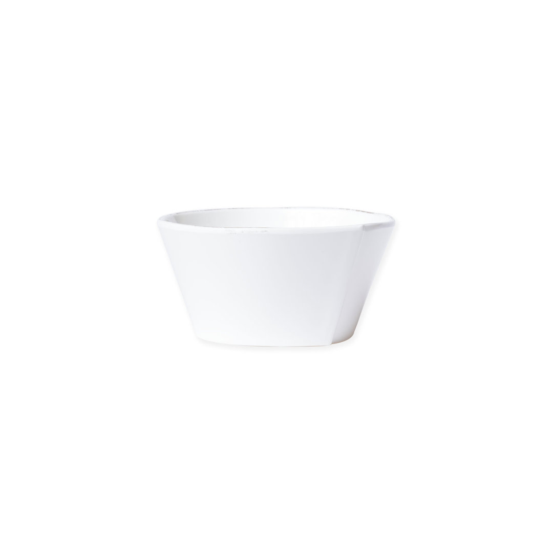 Melamine Lastra White Stacking Cereal Bowl VIETRI