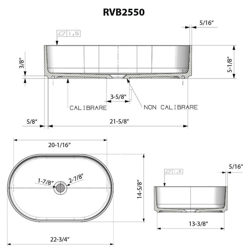Oval Vessel Bathroom Sink, White