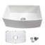 30" L x 19" W Farmhouse Kitchen Sink with Basket Strainer