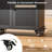 Rolling Kitchen Island With Drop-leaf Table And Locking Wheels, Combination Storage Drawers And Cabinet, Space-saving Center For Small Kitchens, Minimalist Design