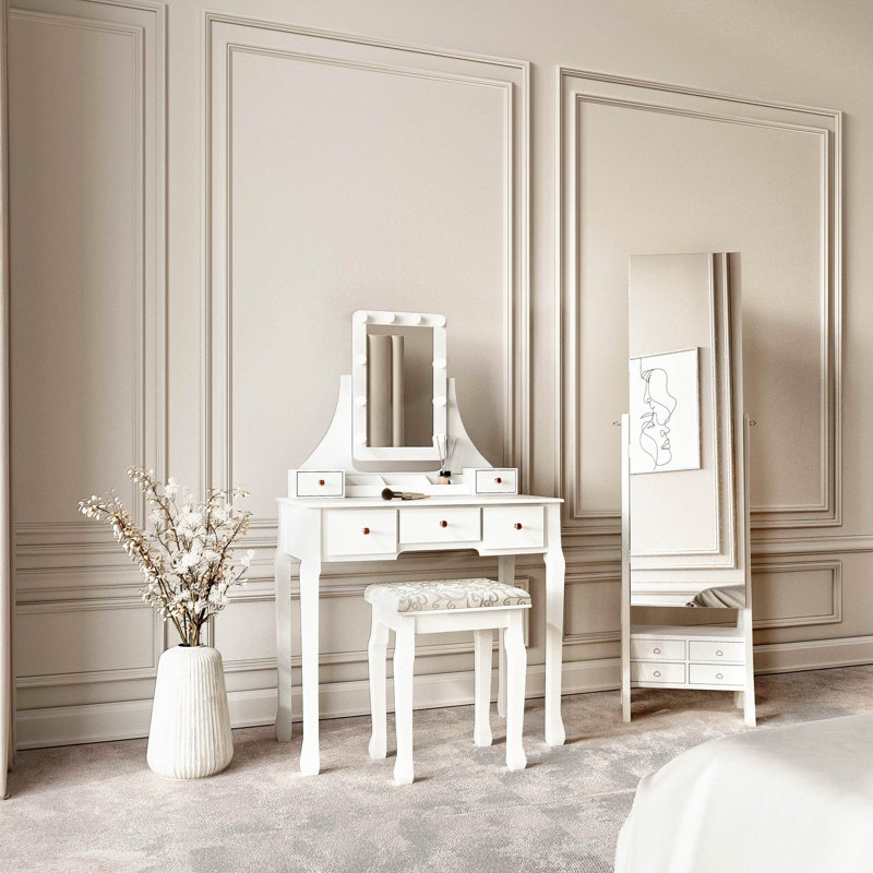 Gully Dressing Table with Mirror