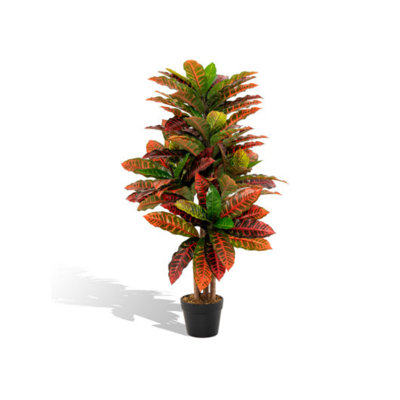 40'' Faux Croton Plant in Pot