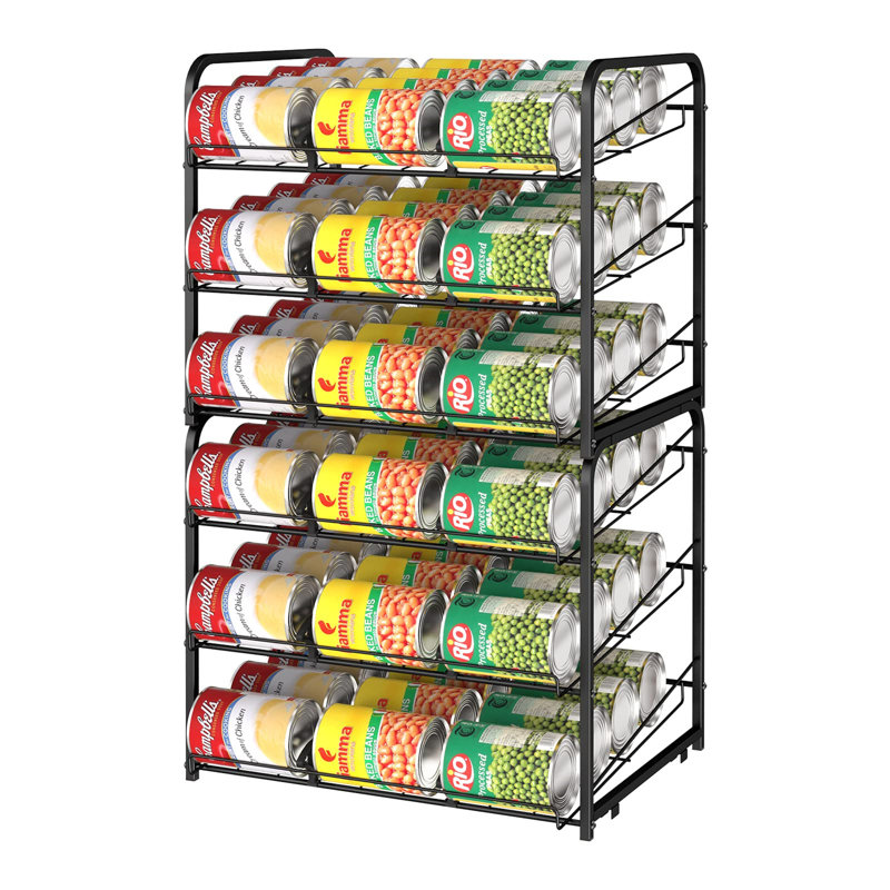 Spice Rack, 37.3cm H x 42cm W x 33.9cm D, Black