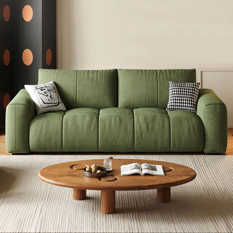 Green 100% Polyester Modular Sofa Cushion Couch, 29.92" H x 74.8" W x 41.34" D