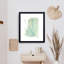 'Sea Green Wave' Framed Print Wall Art-1000472032-1069928134-1069928159