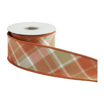 Ruban de coton filé à carreaux classique 2,5 po x 5 verges