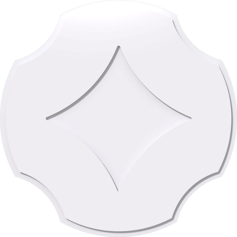 Médaillon de plafond contemporain en PVC de qualité architecturale 34 po x P 1 po x P 11 3/4 po x P 1 po
