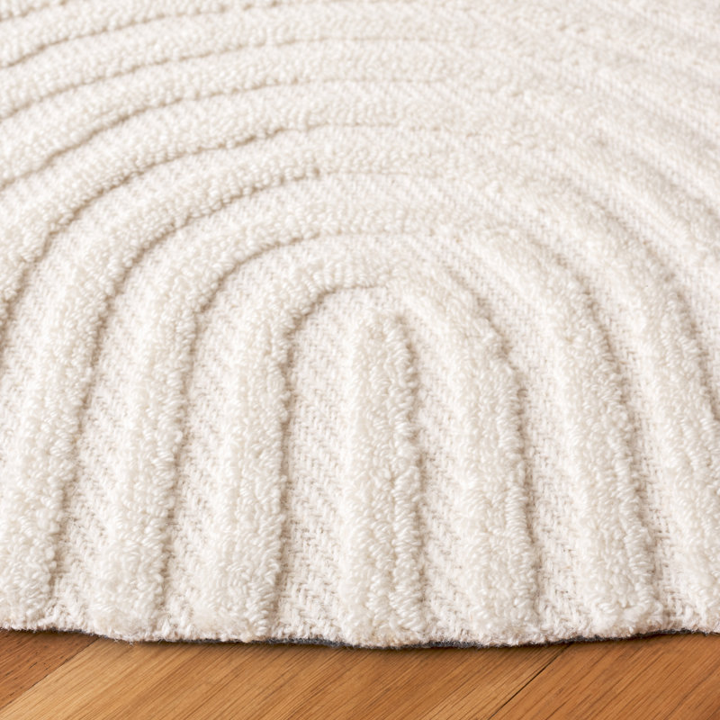 Ezekial Southampton Hand Tufted Performance Abstract Rug, Round 6'