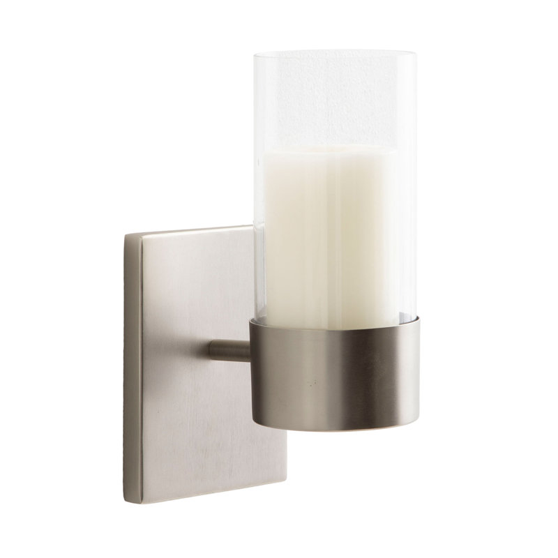 Muheezat 10.0" Metal Wall Sconce, Silver