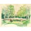 Garden Terrace 3 Print by PC Ngo