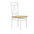 7-Piece Dining Table Set, Vintage Rectangular Wooden Kitchen Table And 6 High-Back Dining Chairs -10522922-10522935-10522930