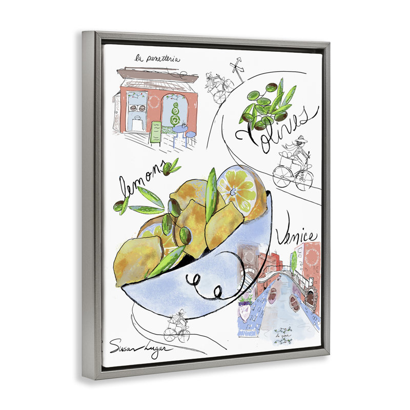 Cadre flottant de la collection Italian Kitchen S Croquis, conception par Susan Lugar, H 31 po x l 25 po